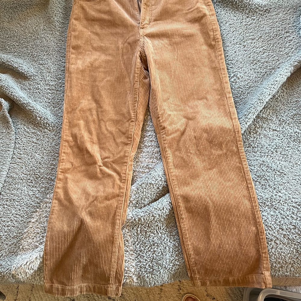 Tan Corduroy Pants from Loft